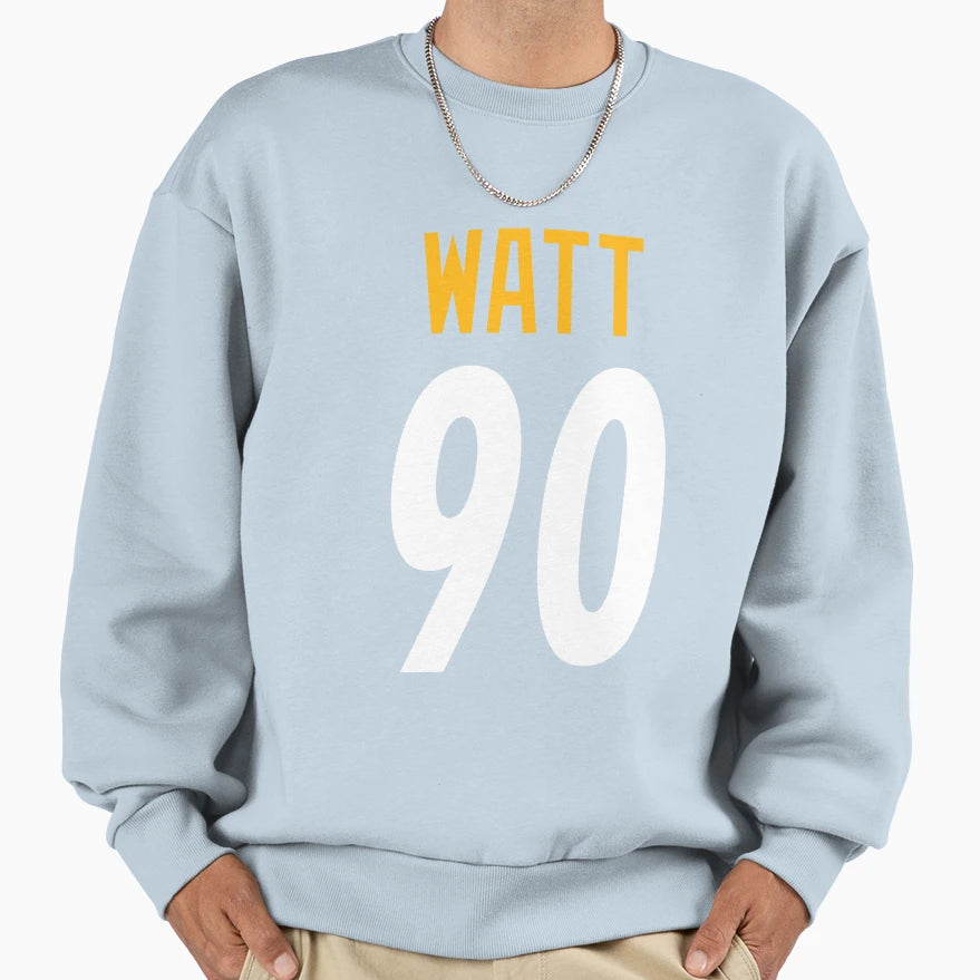 Tj Watt Jersey 90 Sweatshirt - Trendy Graphic Unisex - T-Shirt, Sweatshirt, Hoodie