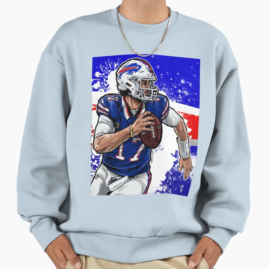 Allen Blue Sweatshirt - Fun Novelty Design Men Women - T-Shirt, Sweatshirt, Hoodie