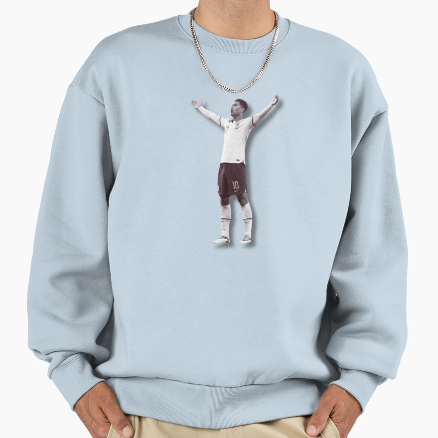 Jude Bellingham England Sweatshirt - Graphic Print Unisex - T-Shirt, Sweatshirt, Hoodie