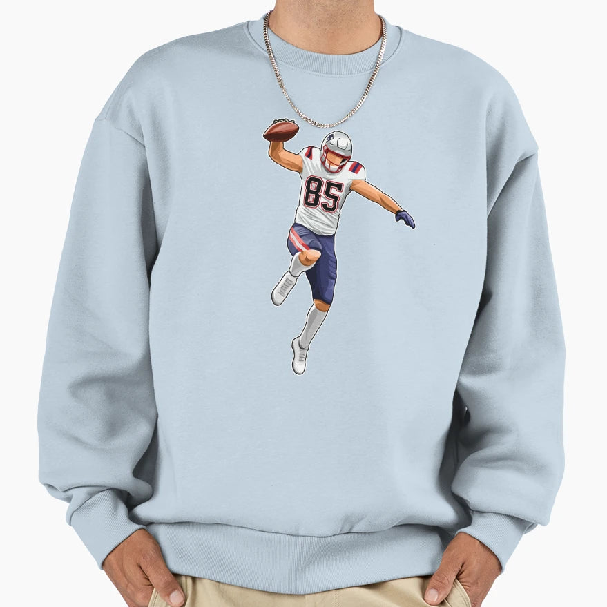 Hunter Henry 85 Spikes Touchdown Sweatshirt - Trendy Graphic Men Women - T-Shirt, Sweatshirt, Hoodie