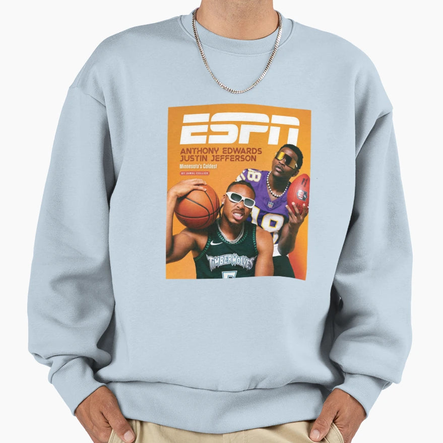 Anthony Edwards JJ Minnesota Sweatshirt - Casual Everyday Wear for Adults - T-Shirt, Sweatshirt, Hoodie