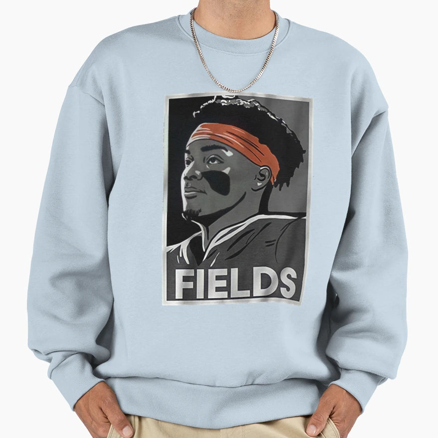 Justin Fields Sweatshirt - Trendy Graphic Men Women - T-Shirt, Sweatshirt, Hoodie