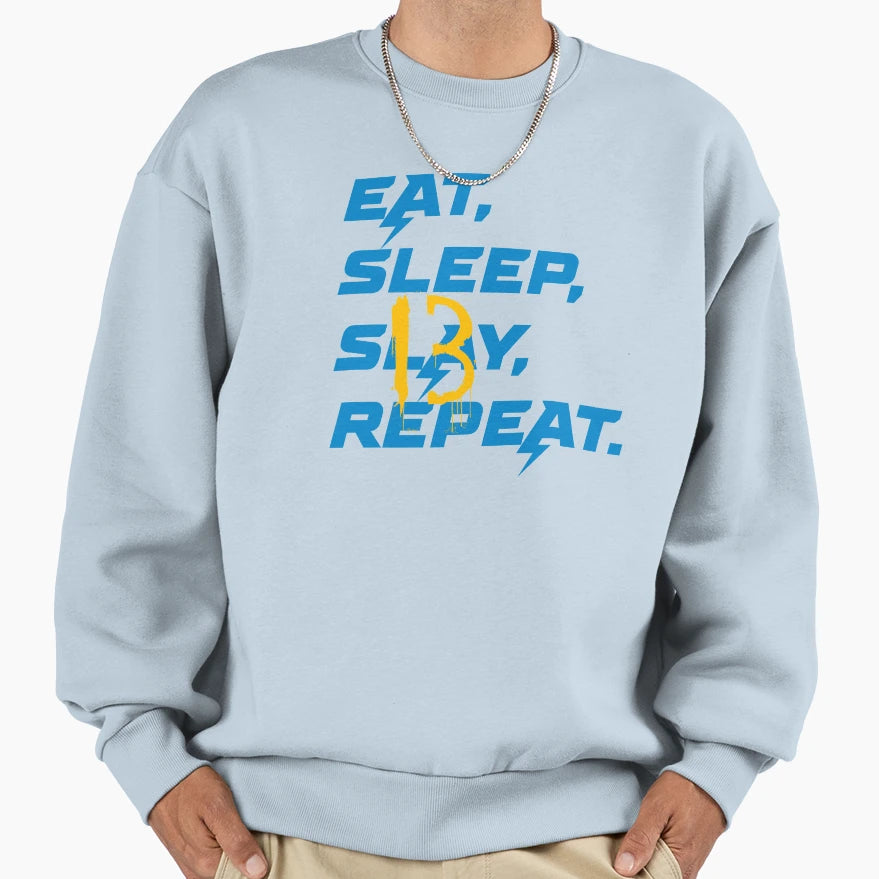 Eat Sleep Sweatshirt - Trendy Graphic for Adults - T-Shirt, Sweatshirt, Hoodie