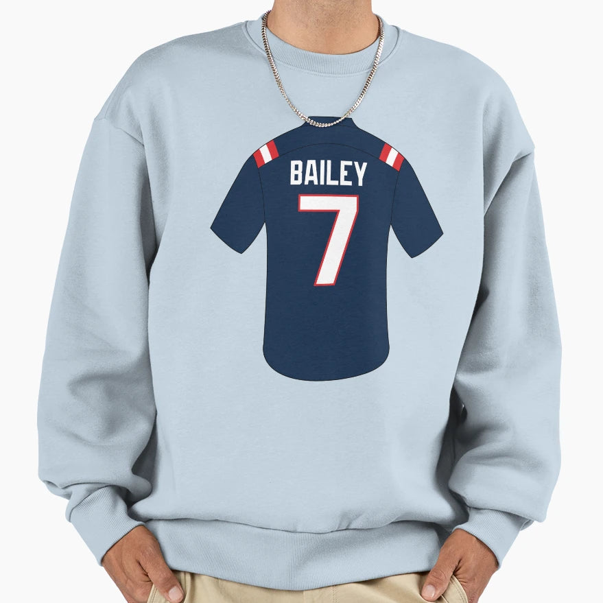 Jake Bailey Jersey Number 7 Sweatshirt - Minimalist Print Unisex - T-Shirt, Sweatshirt, Hoodie