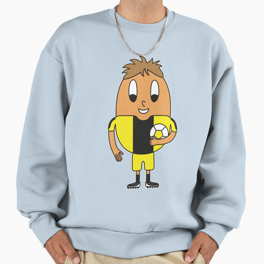 Soccer Player Egg Sweatshirt - Minimalist Print Men Women - T-Shirt, Sweatshirt, Hoodie