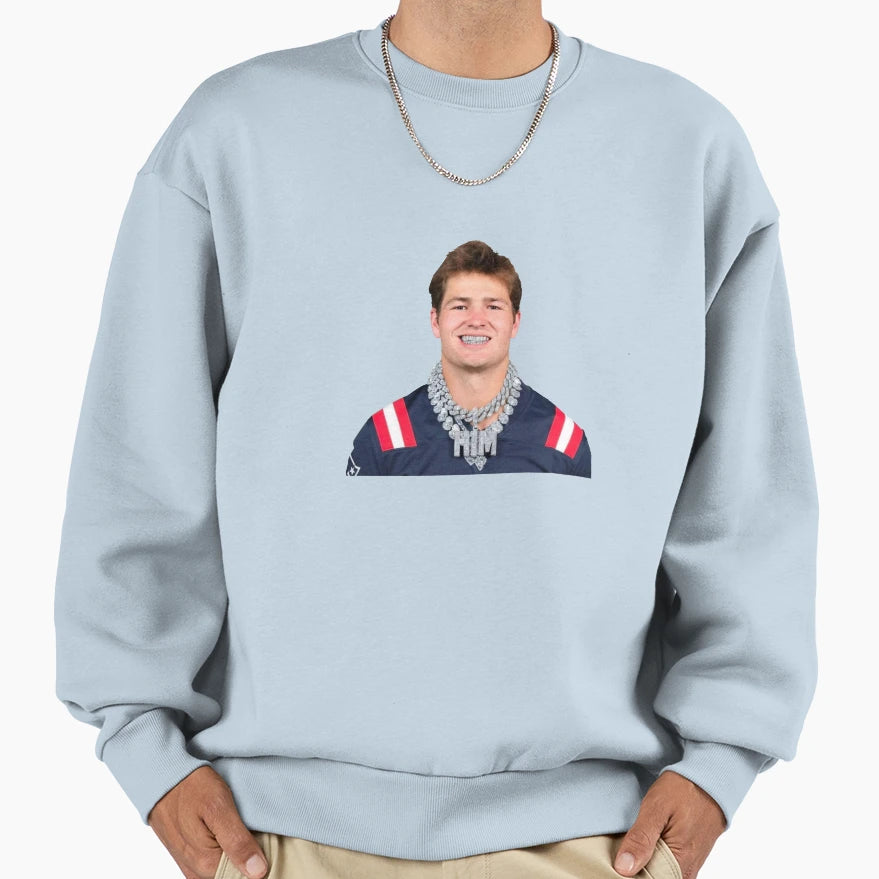 Iced Out Drake Maye Sweatshirt - Minimalist Print Men Women - T-Shirt, Sweatshirt, Hoodie