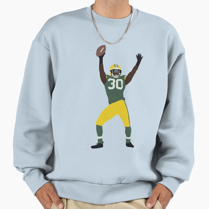 Jamaal Williams Football Dance Sweatshirt - Custom Art Print Men Women - T-Shirt, Sweatshirt, Hoodie
