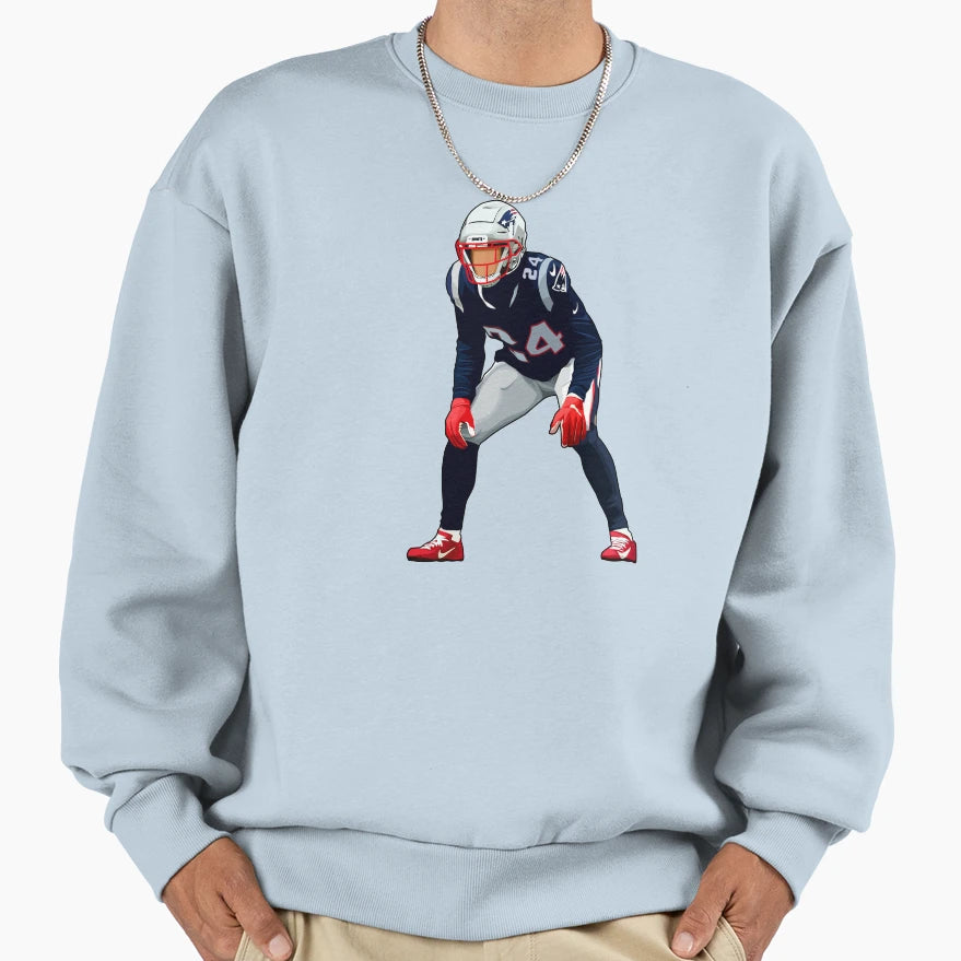 Stephon Gilmore Looking Sweatshirt - Custom Art Print Unisex - T-Shirt, Sweatshirt, Hoodie