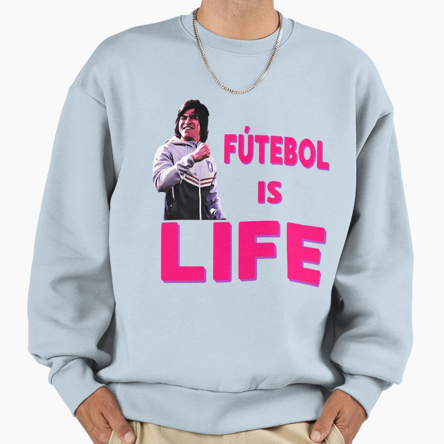 Team Futbol Is World Life Great Sweatshirt - Novelty Apparel for Adults - T-Shirt, Sweatshirt, Hoodie