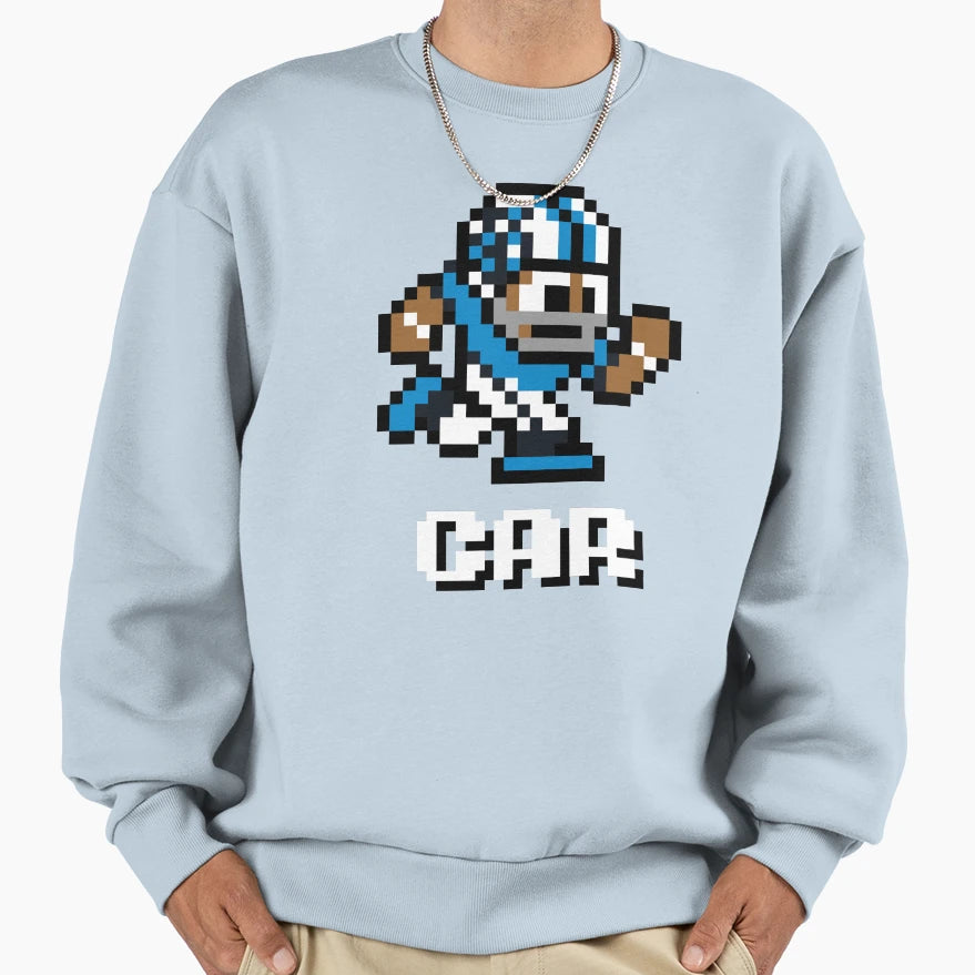 Carolina Panthers Tecmo Super Sweatshirt - Casual Everyday Wear Men Women - T-Shirt, Sweatshirt, Hoodie