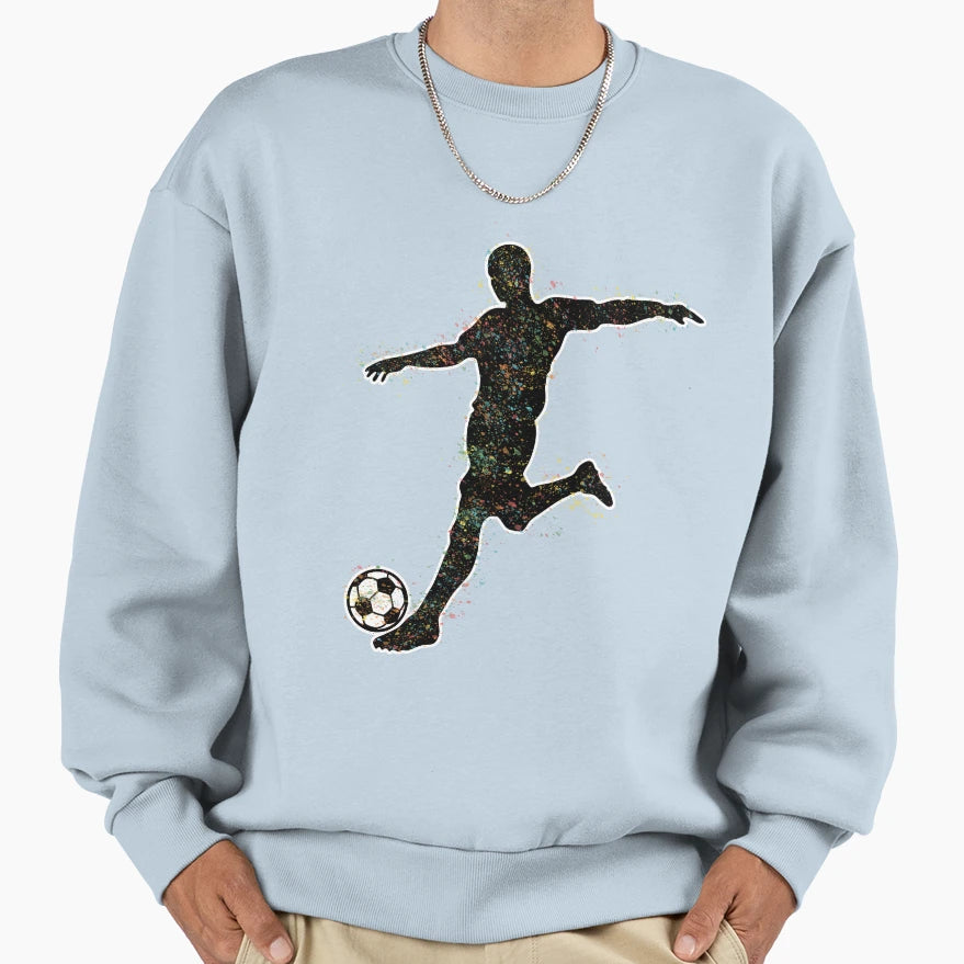 Bright Football Sweatshirt - Minimalist Print Men Women - T-Shirt, Sweatshirt, Hoodie