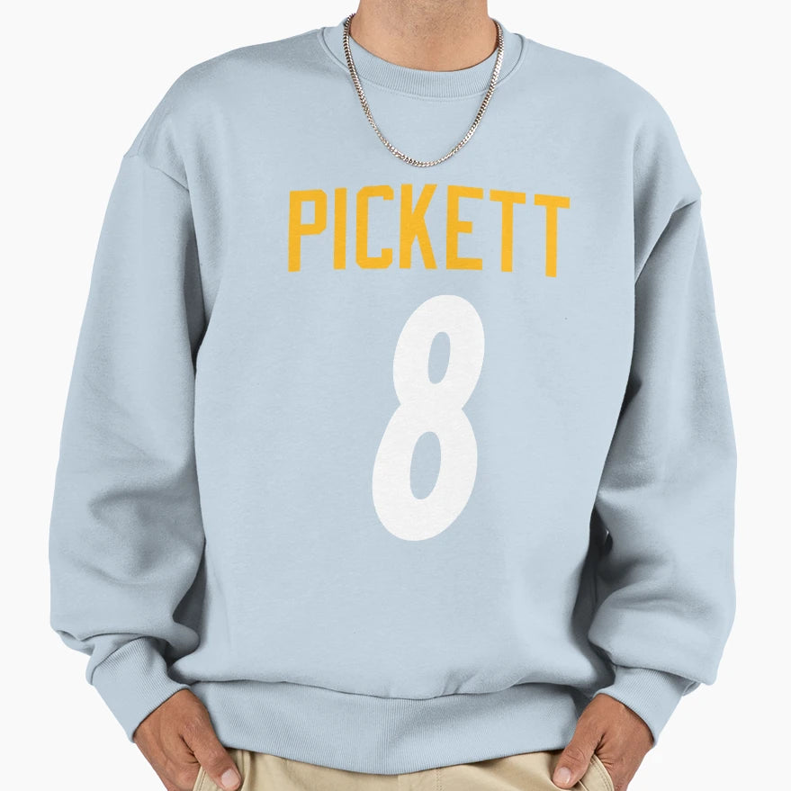Kenny Pickett Jersey 8 Sweatshirt - Custom Art Print Unisex - T-Shirt, Sweatshirt, Hoodie