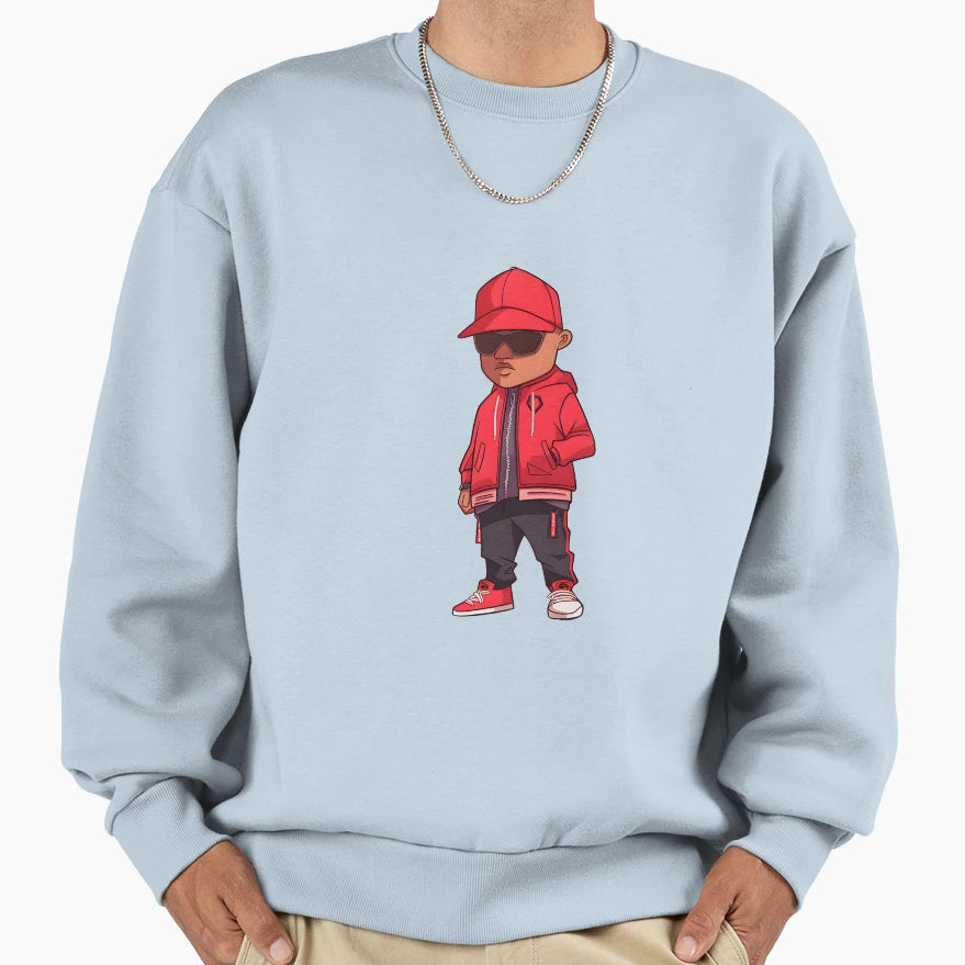 Ll J Rap Cartoon Sweatshirt - Aesthetic Graphic Unisex - T-Shirt, Sweatshirt, Hoodie