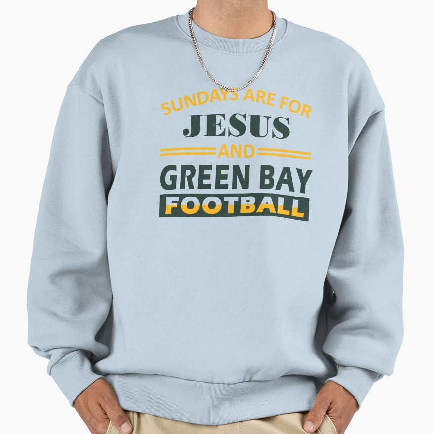 Green Bay Football Sundays Are Sweatshirt - Aesthetic Graphic for Adults - T-Shirt, Sweatshirt, Hoodie