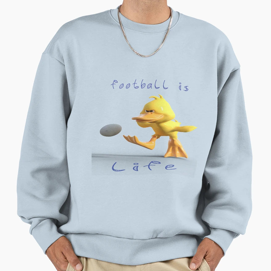 Duck Footballl Sweatshirt - Unique Graphic Men Women - T-Shirt, Sweatshirt, Hoodie