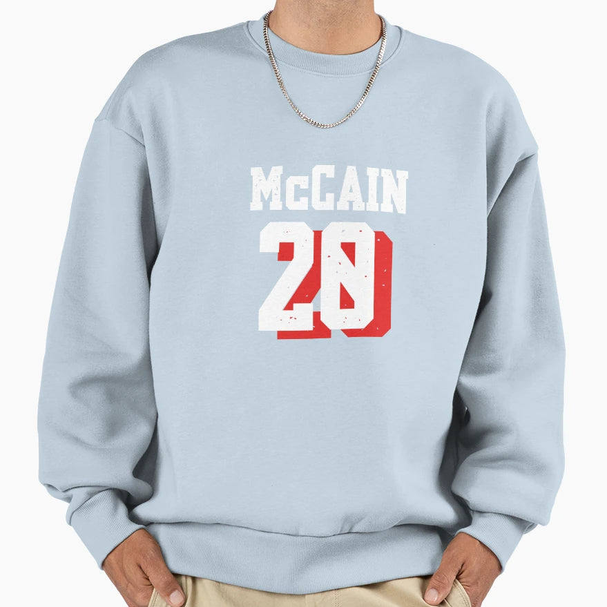 Mccain Number Back Sweatshirt - Novelty Apparel Men Women - T-Shirt, Sweatshirt, Hoodie
