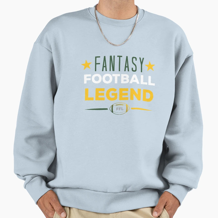 Fantasy Football Legend Ffl Sweatshirt - Casual Everyday Wear Men Women - T-Shirt, Sweatshirt, Hoodie