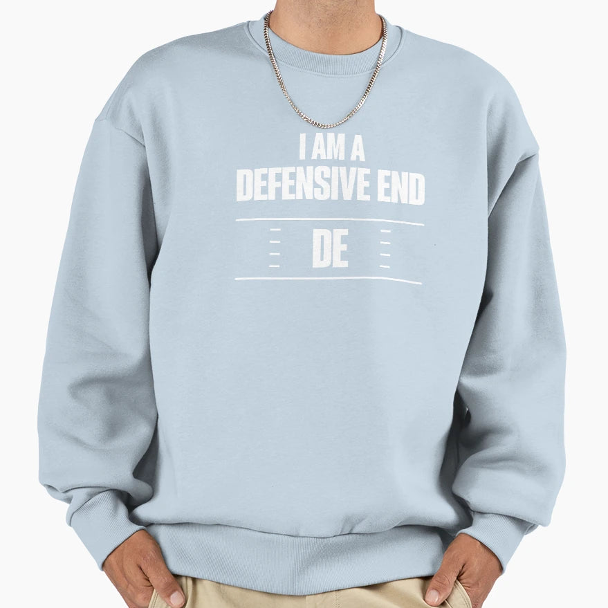 I Play Football De Position Sweatshirt - Minimalist Print for Adults - T-Shirt, Sweatshirt, Hoodie