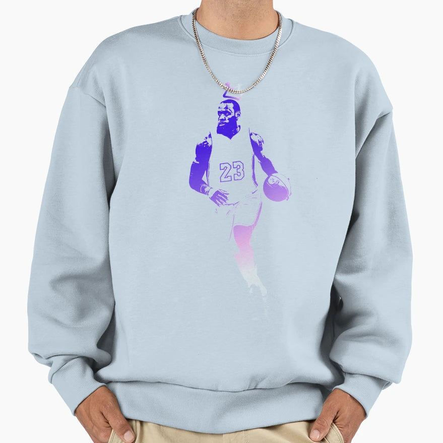 Lebron James Gradient Sweatshirt - Minimalist Print Men Women - T-Shirt, Sweatshirt, Hoodie