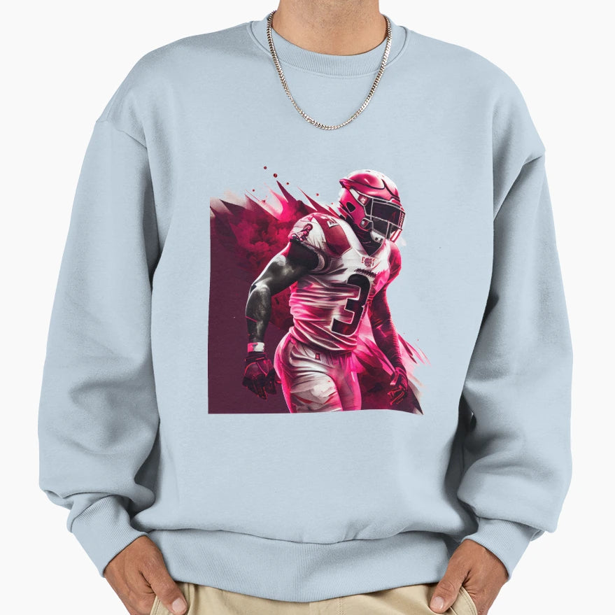 Football Passion Red Sweatshirt - Graphic Print Unisex - T-Shirt, Sweatshirt, Hoodie