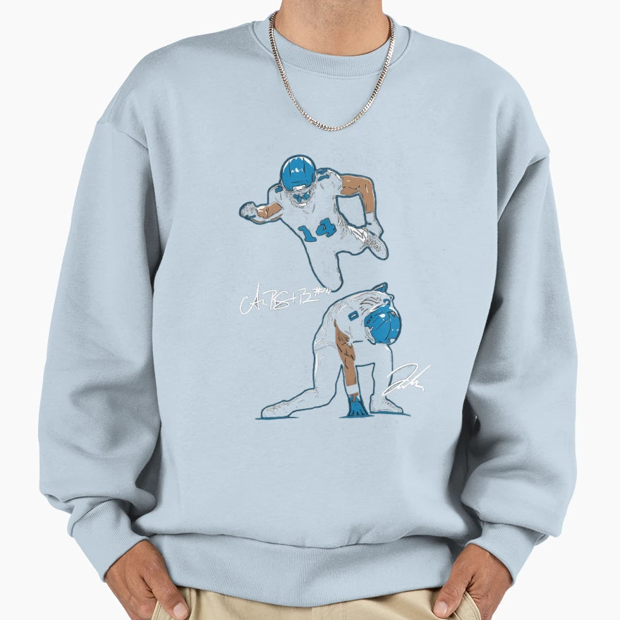 Amon Ra St Brown And JG Superheroes Sweatshirt - Trendy Graphic Unisex - T-Shirt, Sweatshirt, Hoodie