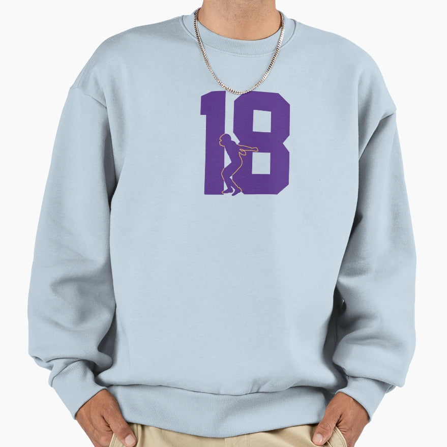 JJ 18 Minnesota Football Icon Sweatshirt - Novelty Apparel Men Women - T-Shirt, Sweatshirt, Hoodie