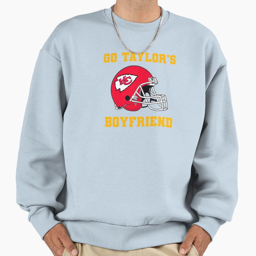 Go Taylors Boyfriend Sweatshirt - Streetwear Style for Adults - T-Shirt, Sweatshirt, Hoodie