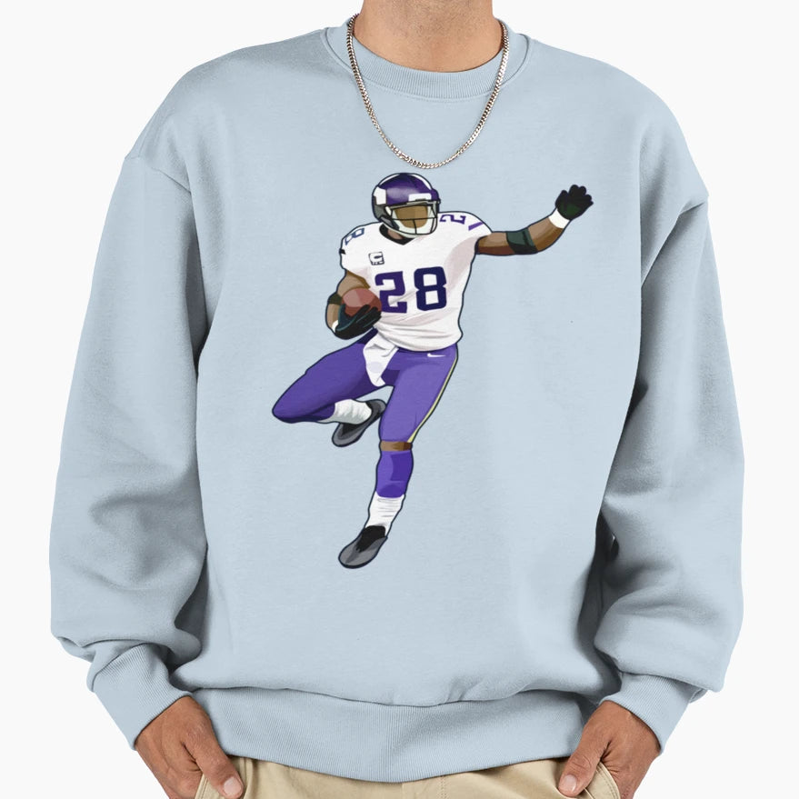 Adrian Peterson Jump Sweatshirt - Fun Novelty Design Unisex - T-Shirt, Sweatshirt, Hoodie