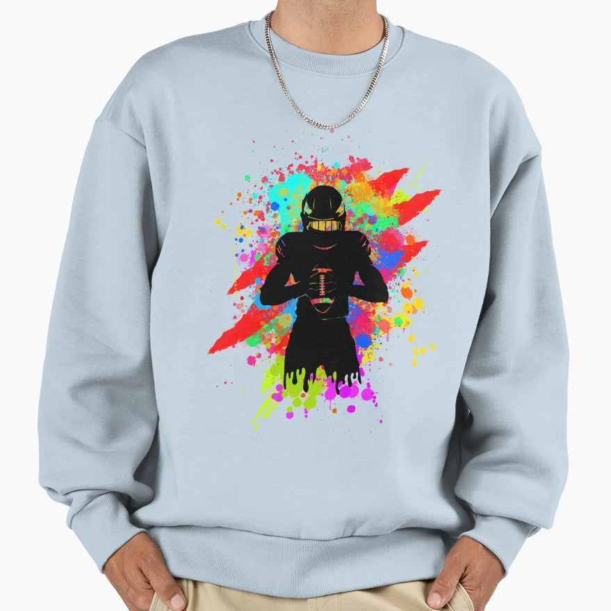 Field And Couch Front Tv American Sweatshirt - Novelty Apparel Men Women - T-Shirt, Sweatshirt, Hoodie