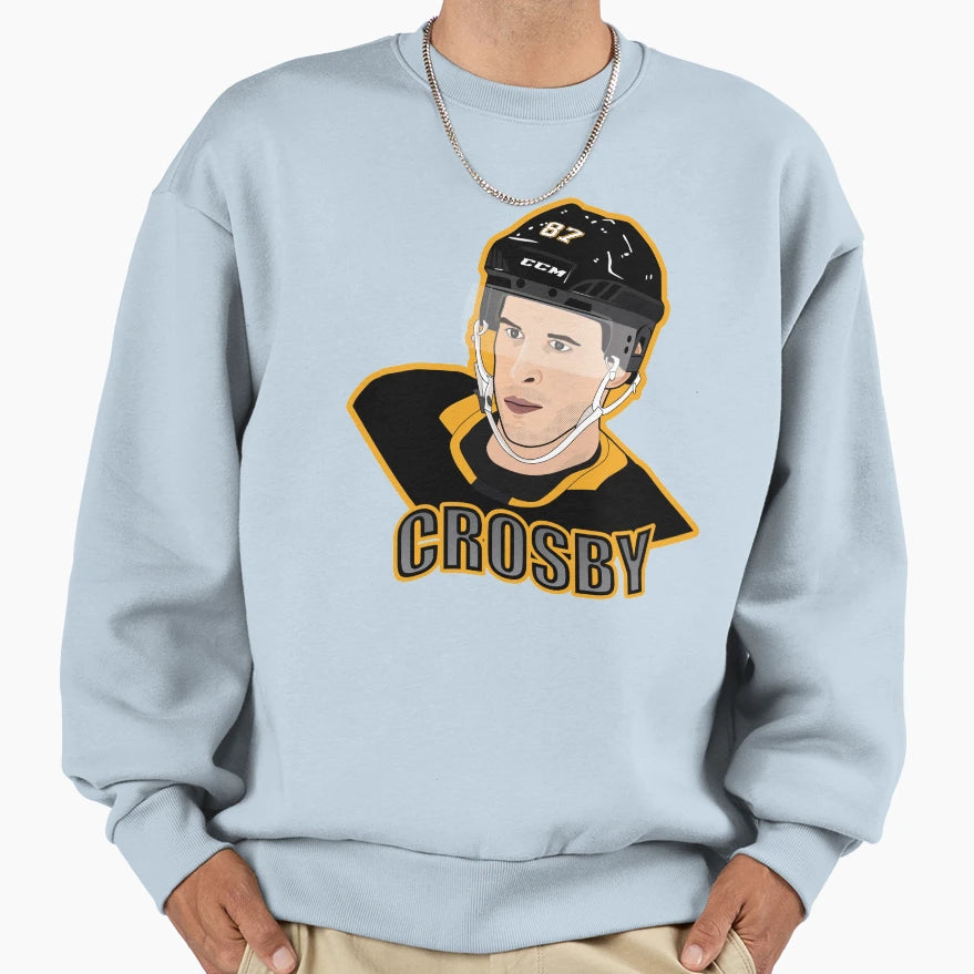 Pittsburgh Hockey Sydney Crosby Sweatshirt - Aesthetic Graphic for Adults - T-Shirt, Sweatshirt, Hoodie