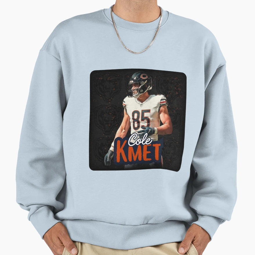 Cole Kmet Sweatshirt - Aesthetic Graphic Men Women - T-Shirt, Sweatshirt, Hoodie