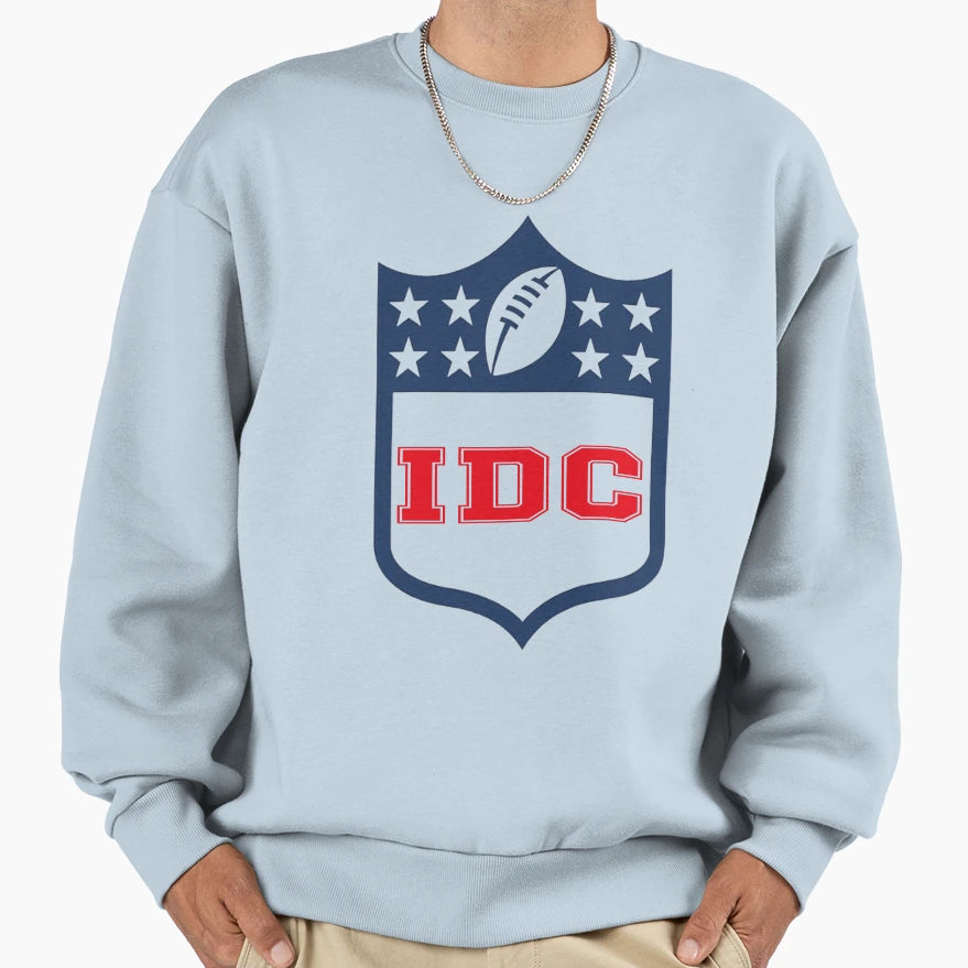 Idc American Football Funny I Dont Care Sweatshirt - Graphic Print Unisex - T-Shirt, Sweatshirt, Hoodie