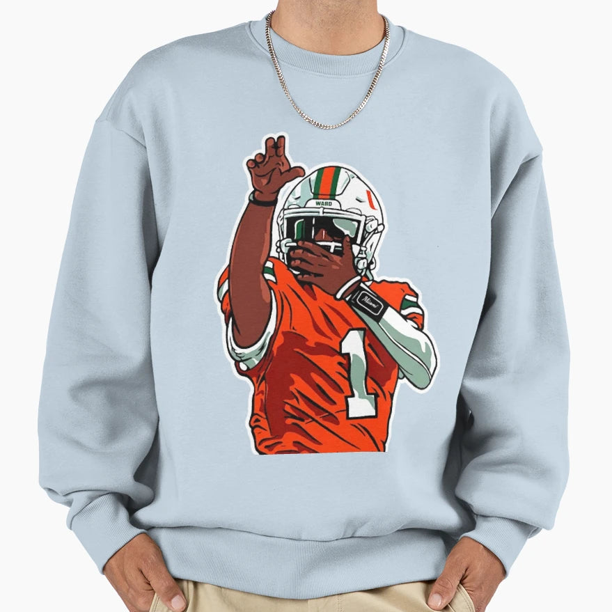 Cam Ward Celly Sweatshirt - Aesthetic Graphic Men Women - T-Shirt, Sweatshirt, Hoodie