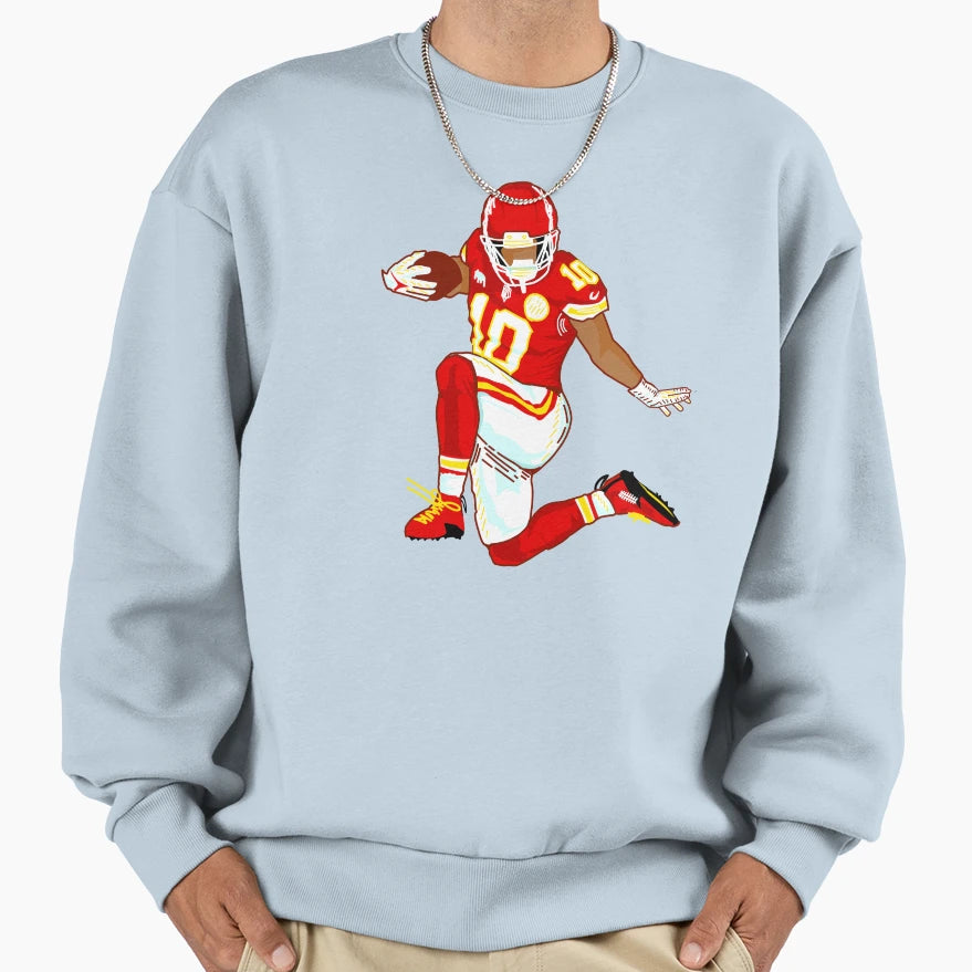 Isiah Pacheco 10 Kc Chiefs Sweatshirt - Minimalist Print Unisex - T-Shirt, Sweatshirt, Hoodie