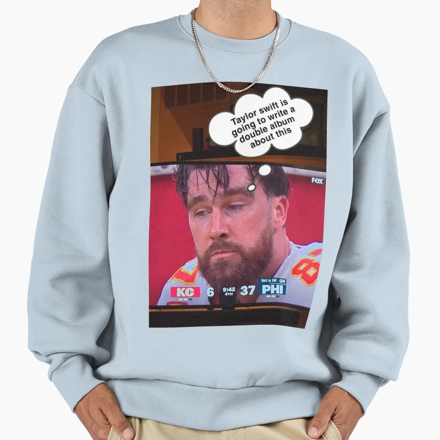 Travis Thinking About Breakup Songs Sweatshirt - Aesthetic Graphic Unisex - T-Shirt, Sweatshirt, Hoodie