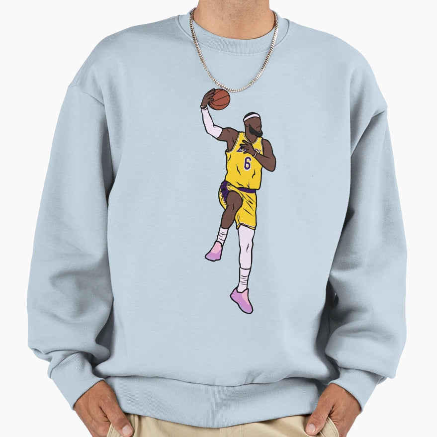 Lebron Skyhook Sweatshirt - Custom Art Print Unisex - T-Shirt, Sweatshirt, Hoodie