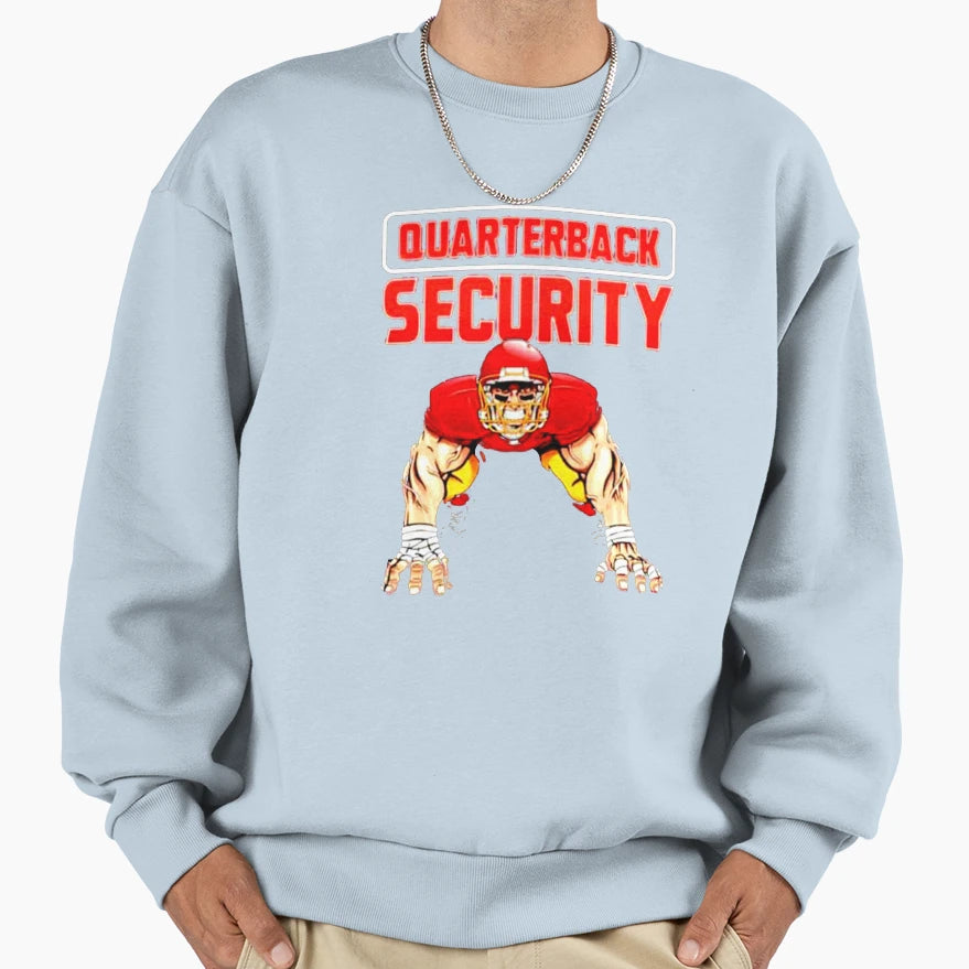 Quarterback Security Sweatshirt - Fun Novelty Design Men Women - T-Shirt, Sweatshirt, Hoodie
