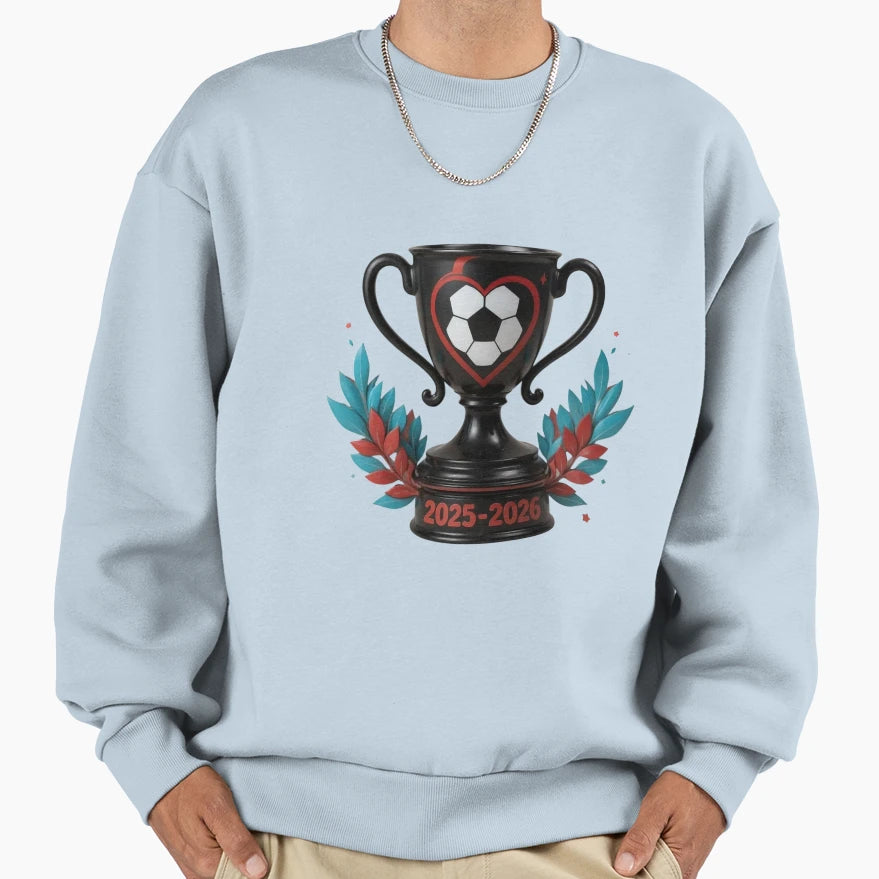 Realistic Football Trophy 2025 Sweatshirt - Minimalist Print for Adults - T-Shirt, Sweatshirt, Hoodie