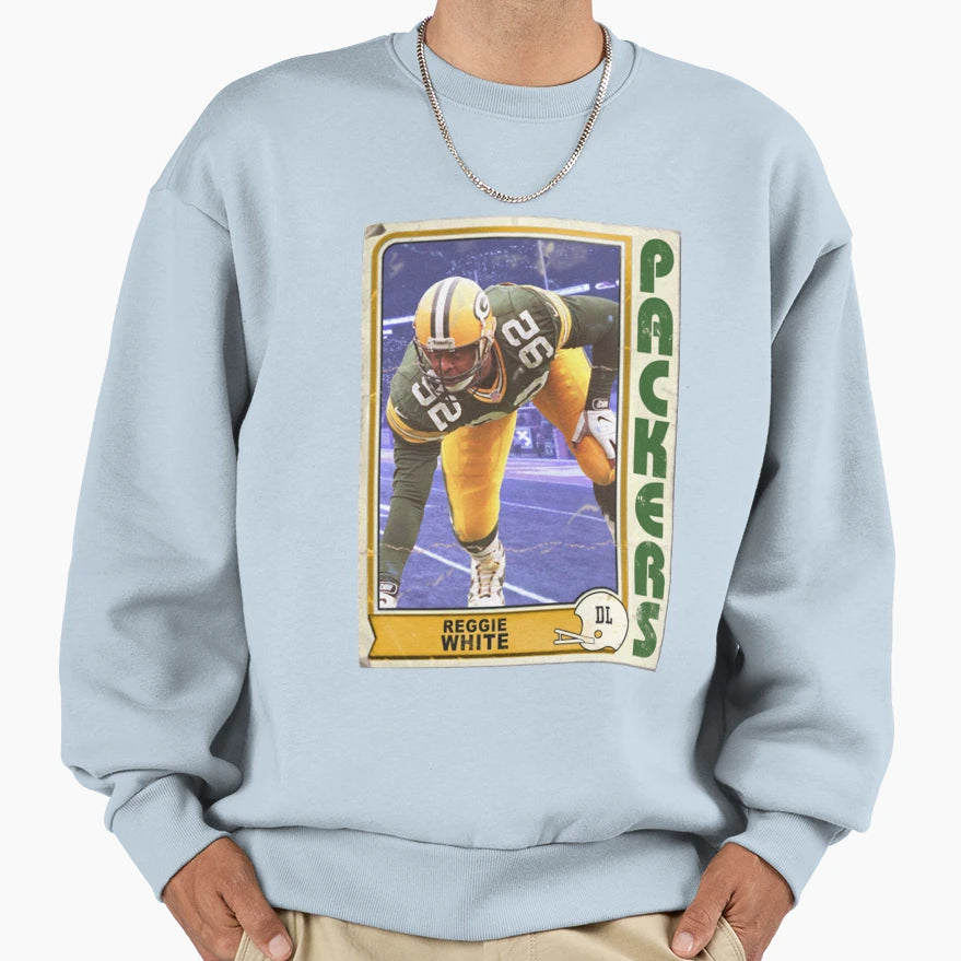 Green Bay Packers Reggie White Sweatshirt - Fun Novelty Design for Adults - T-Shirt, Sweatshirt, Hoodie
