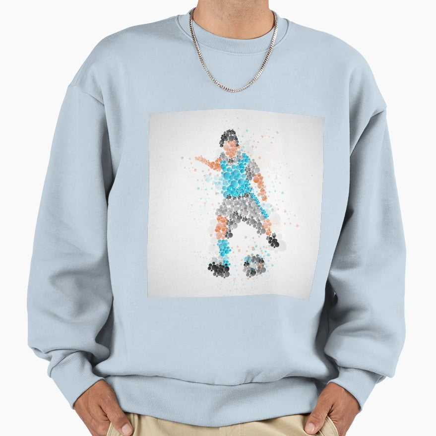 Football Plyer Sweatshirt - Trendy Graphic Men Women - T-Shirt, Sweatshirt, Hoodie