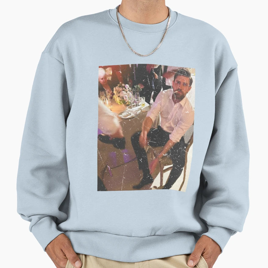Leon Draisaitl Oilers Cig Sweatshirt - Custom Art Print Unisex - T-Shirt, Sweatshirt, Hoodie