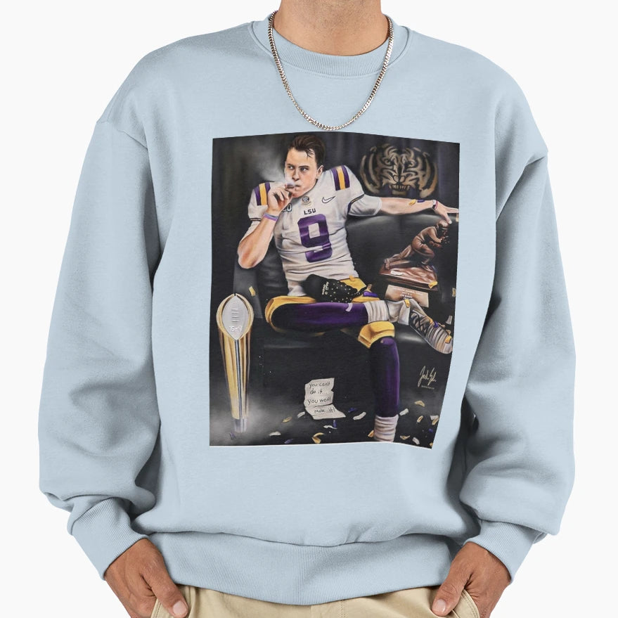 JB Smoking Cigar Painting Sweatshirt - Fun Novelty Design Unisex - T-Shirt, Sweatshirt, Hoodie