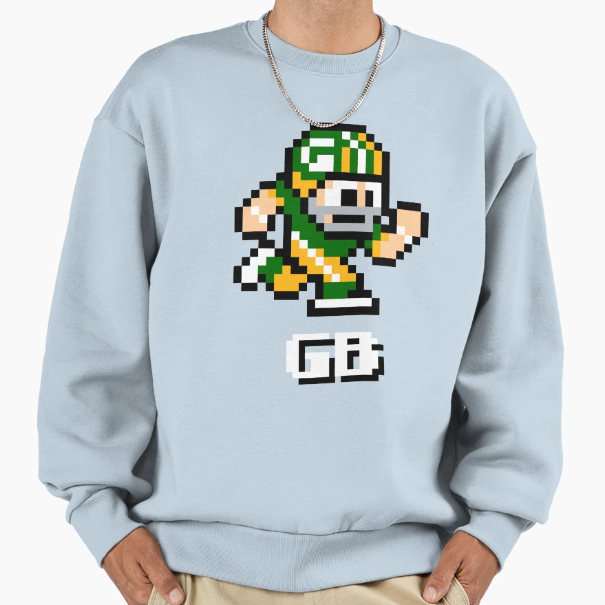 Green Bay Packers Tecmo Super Sweatshirt - Streetwear Style for Adults - T-Shirt, Sweatshirt, Hoodie