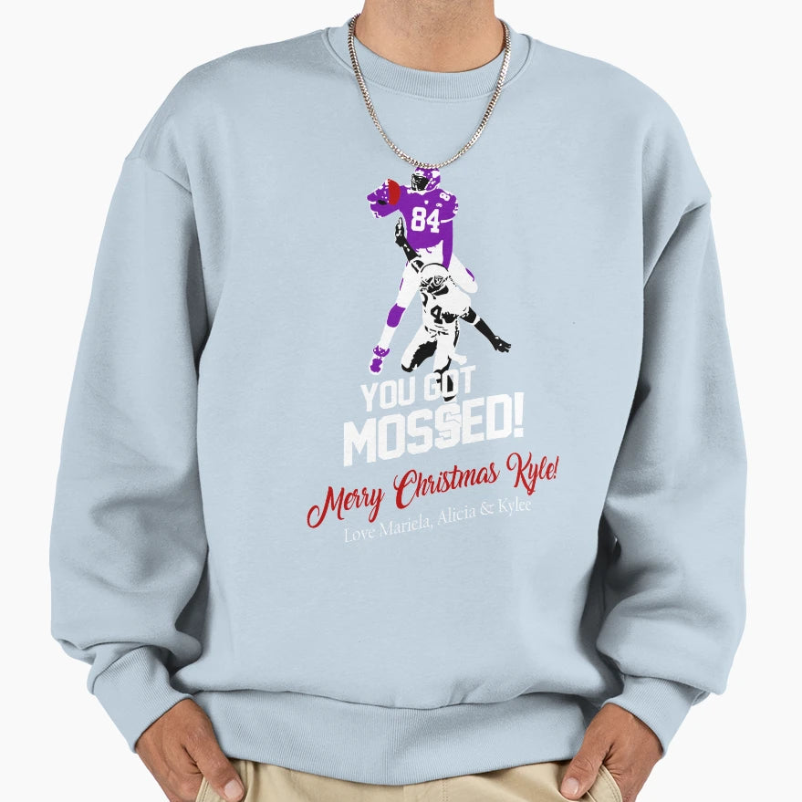 Randy Moss Over Charles Woon You Got Sweatshirt - Novelty Apparel Unisex - T-Shirt, Sweatshirt, Hoodie