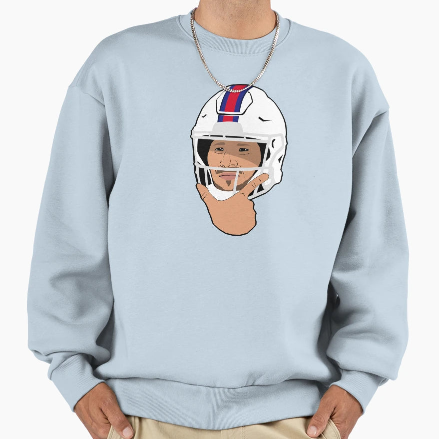 JA Thinking Emoji Bills Sweatshirt - Fun Novelty Design for Adults - T-Shirt, Sweatshirt, Hoodie