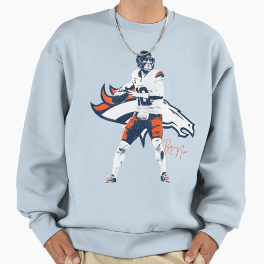 Bo Nix Variant Sweatshirt - Trendy Graphic Men Women - T-Shirt, Sweatshirt, Hoodie
