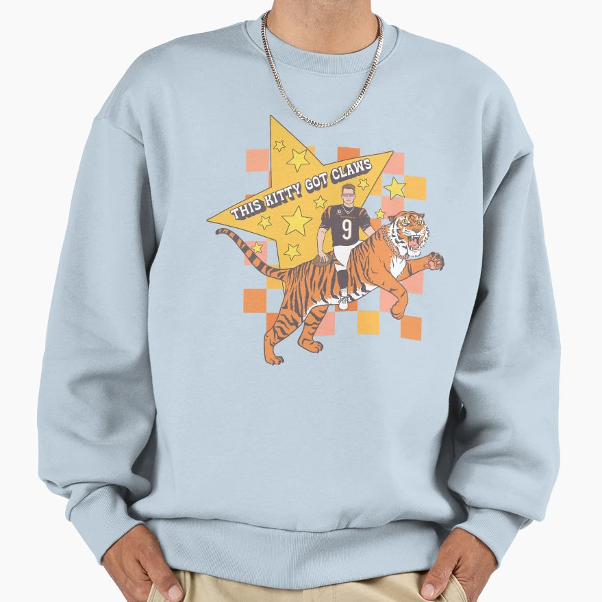 JB This Kitty Got Claws Sweatshirt - Fun Novelty Design Unisex - T-Shirt, Sweatshirt, Hoodie