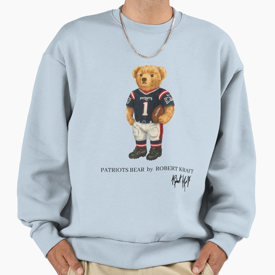 Patriots Bear Sweatshirt - Trendy Graphic Men Women - T-Shirt, Sweatshirt, Hoodie