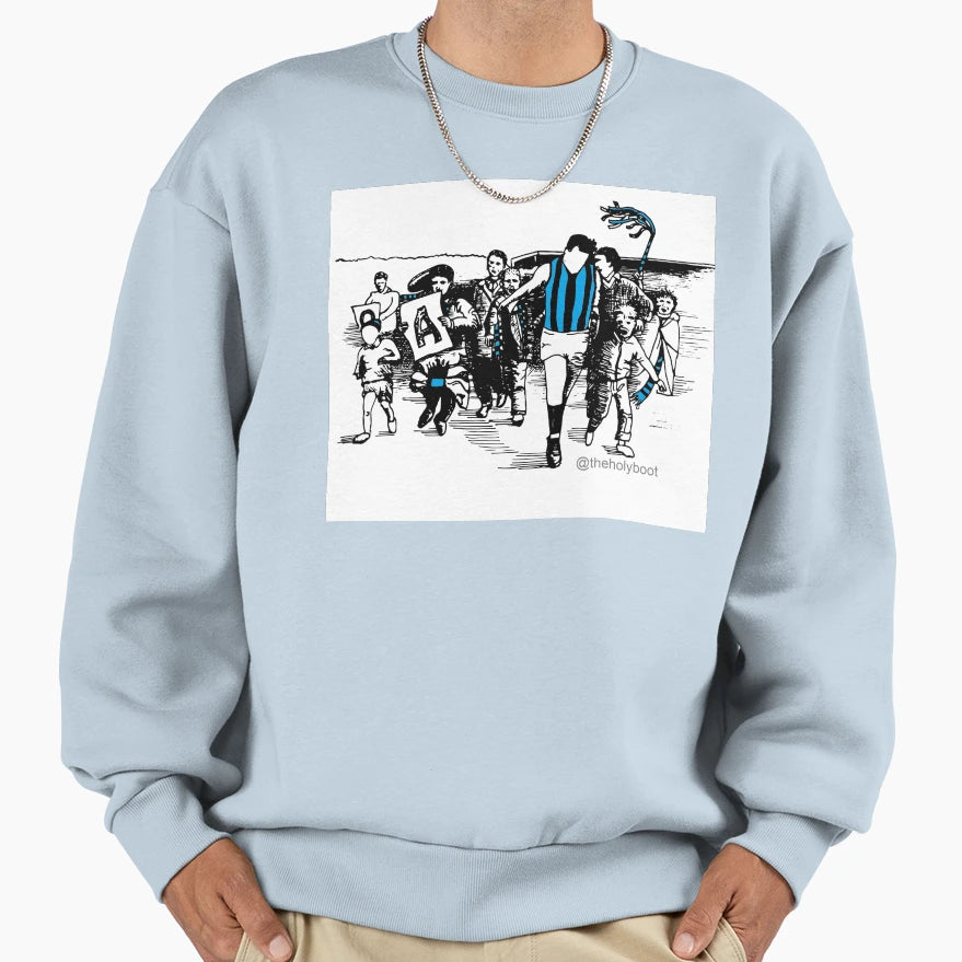 Footy Hero Blue Sweatshirt - Casual Everyday Wear for Adults - T-Shirt, Sweatshirt, Hoodie