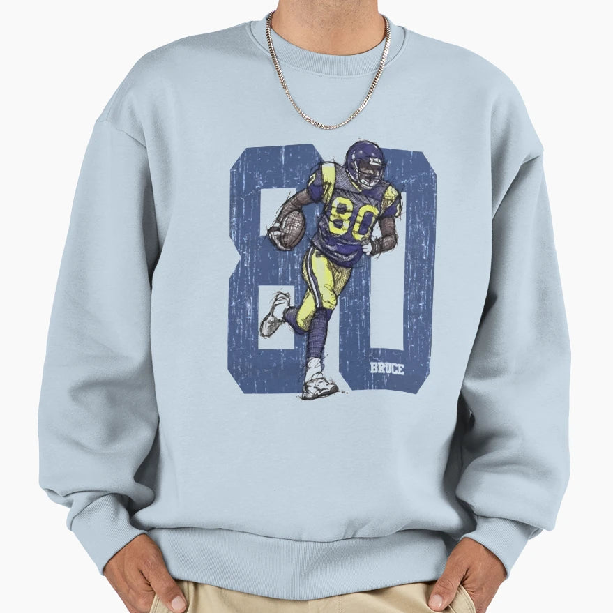 Isaac Bruce St Louis Football Sweatshirt - Casual Everyday Wear Men Women - T-Shirt, Sweatshirt, Hoodie